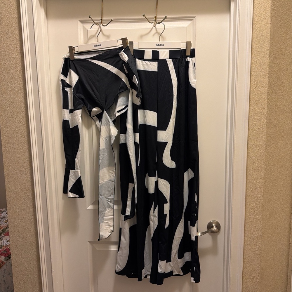 Monochrome Striped Ensemble View 2
